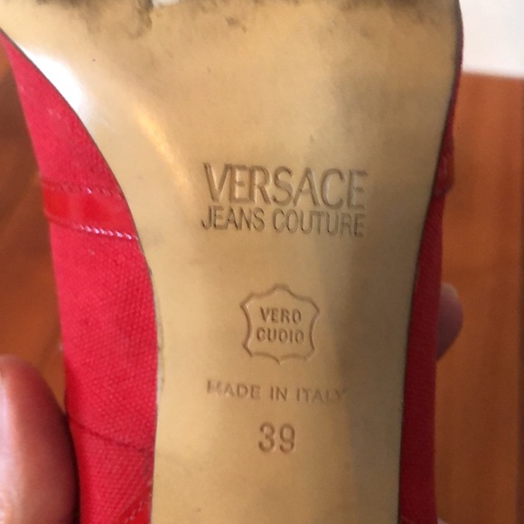 Versace Jeans red stilettos - Picture 3 of 4